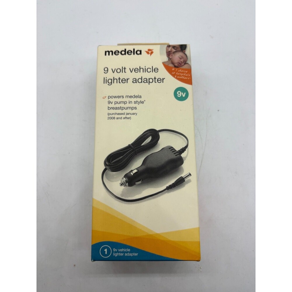Medela 9 Volt Vehicle Lighter Adapter 67174 For 9V Breast Pumps
